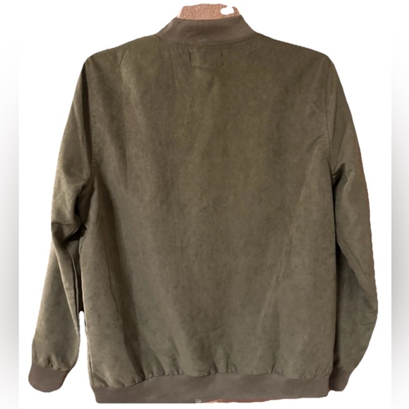 Merigold Kiss Sunset Olive Green Cactus Floral Embroidered Bomber Jacket Size S - Picture 2 of 7